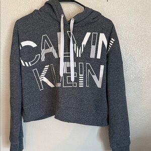 Calvin Klein Charcoal Hoodie with Logo